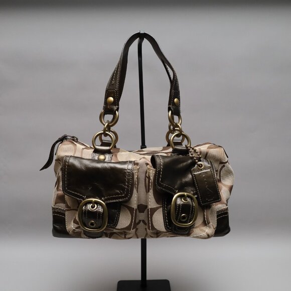 Coach Handbags - Coach 2008 Soho Signature Double Pocket Satchel